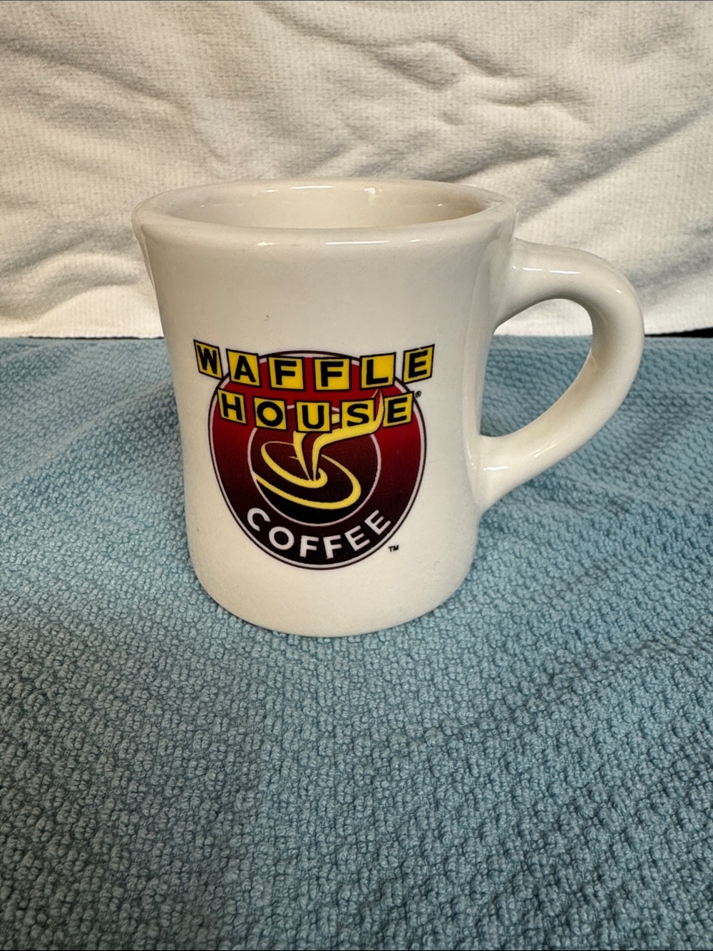 Waffle House Authentic Heavy Thick White Ceramic Coffee Mug